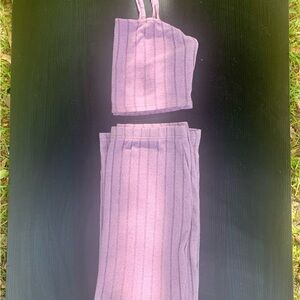 SHEIN Purple Maxi Two Piece Outfit